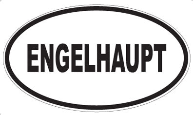 ENGELHAUPT - Oval Sticker