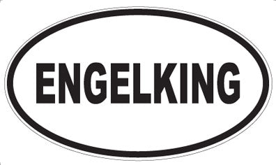 ENGELKING - Oval Sticker