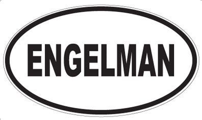ENGELMAN - Oval Sticker