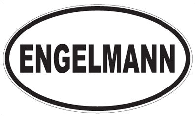 ENGELMANN - Oval Sticker