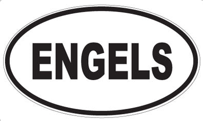 ENGELS - Oval Sticker