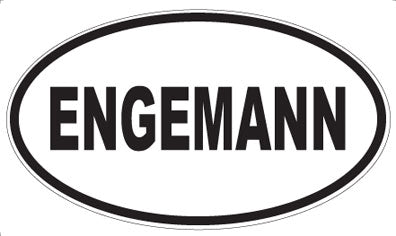 ENGEMANN - Oval Sticker