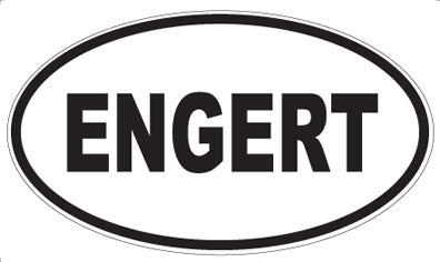 ENGERT - Oval Sticker