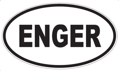 ENGER - Oval Magnet
