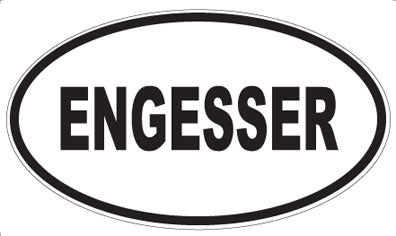 ENGESSER - Oval Sticker