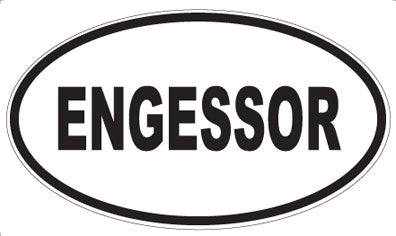 ENGESSOR - Oval Sticker