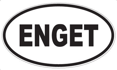 ENGET - Oval Magnet