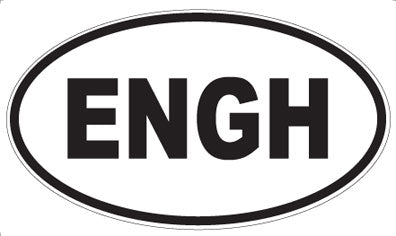 ENGH - Oval Sticker