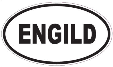 ENGILD - Oval Sticker