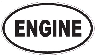 ENGINE - Oval Sticker