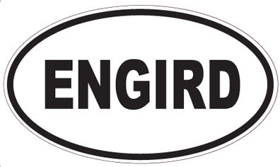 ENGIRD - Oval Sticker