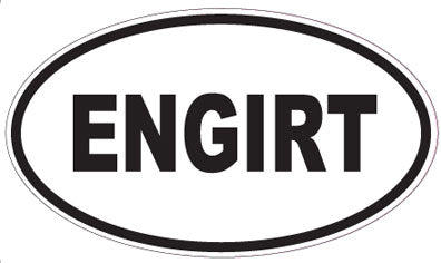 ENGIRT - Oval Sticker