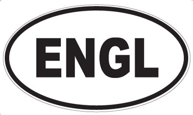 ENGL - Oval Sticker