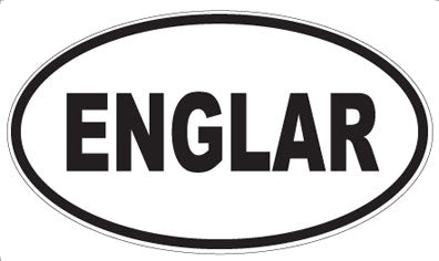 ENGLAR - Oval Magnet