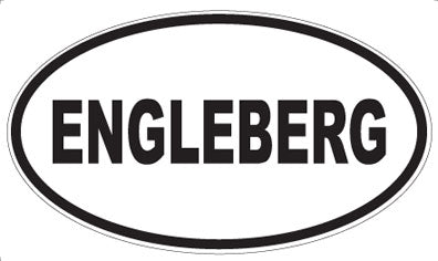 ENGLEBERG - Oval Sticker