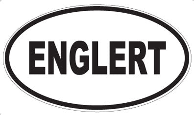ENGLERT - Oval Sticker