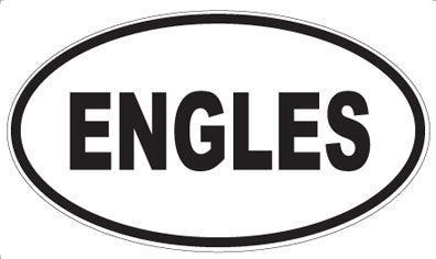 ENGLES - Oval Sticker