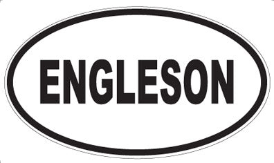 ENGLESON - Oval Sticker