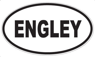 ENGLEY - Oval Sticker