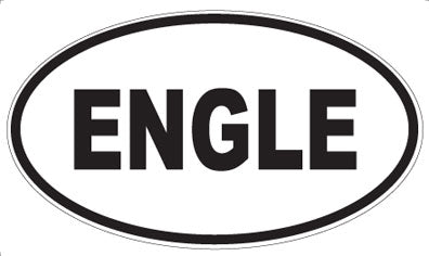 ENGLE - Oval Magnet
