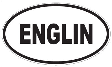 ENGLIN - Oval Magnet