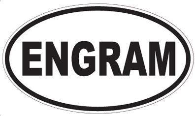 ENGRAM - Oval Sticker