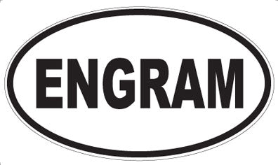 ENGRAM - Oval Magnet