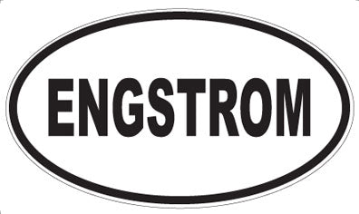 ENGSTROM - Oval Sticker