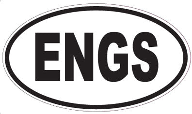 ENGS - Oval Sticker