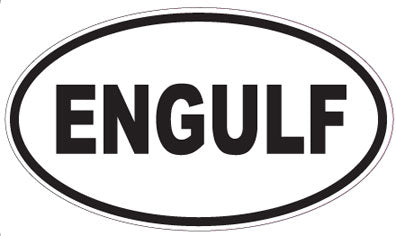 ENGULF - Oval Sticker