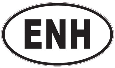 ENH - 3 Letter Initials Oval Magnet