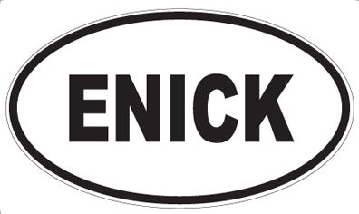 ENICK - Oval Magnet