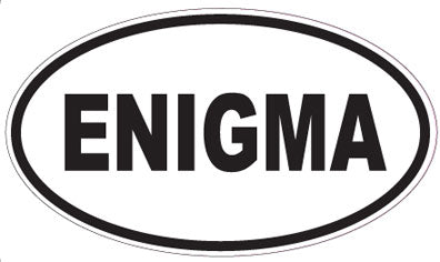 ENIGMA - Oval Sticker