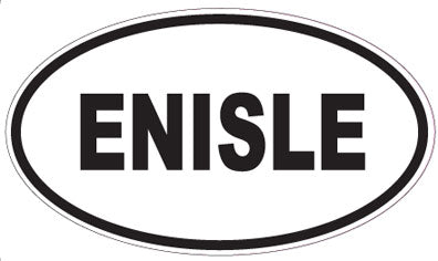 ENISLE - Oval Sticker