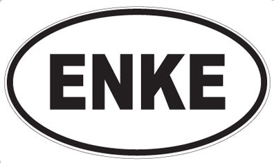 ENKE - Oval Sticker