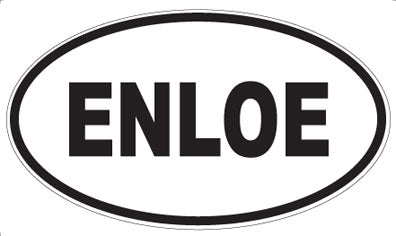 ENLOE - Oval Magnet