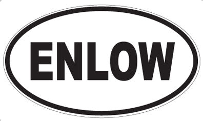 ENLOW - Oval Magnet