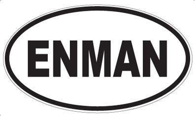 ENMAN - Oval Sticker