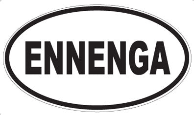 ENNENGA - Oval Sticker