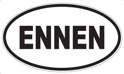 ENNEN - Oval Magnet