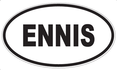 ENNIS - Oval Magnet