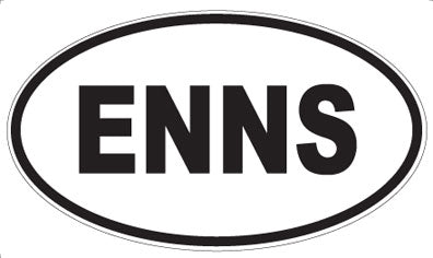 ENNS - Oval Sticker