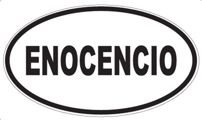 ENOCENCIO - Oval Magnet