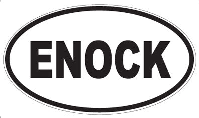 ENOCK - Oval Sticker