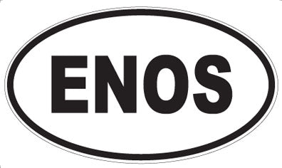 ENOS - Oval Sticker