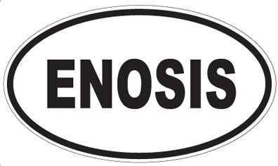 ENOSIS - Oval Sticker