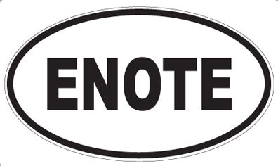 ENOTE - Oval Magnet