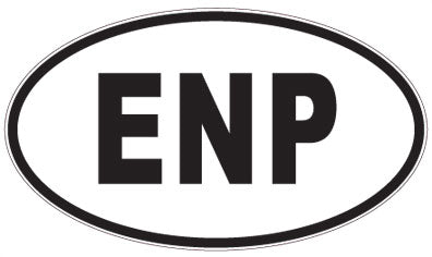 ENP - 3 Letter Initials Oval Magnet