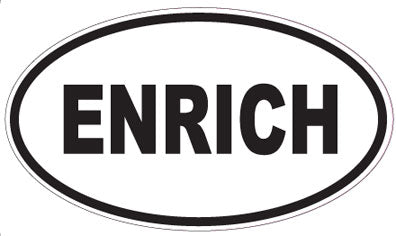 ENRICH - Oval Sticker