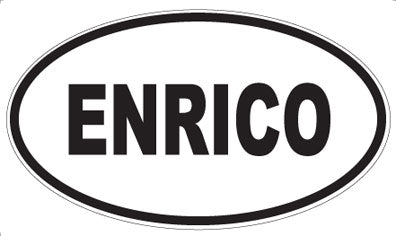 ENRICO - Oval Magnet